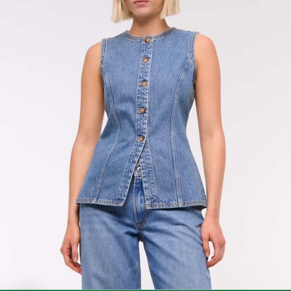 A&F Denim Vest